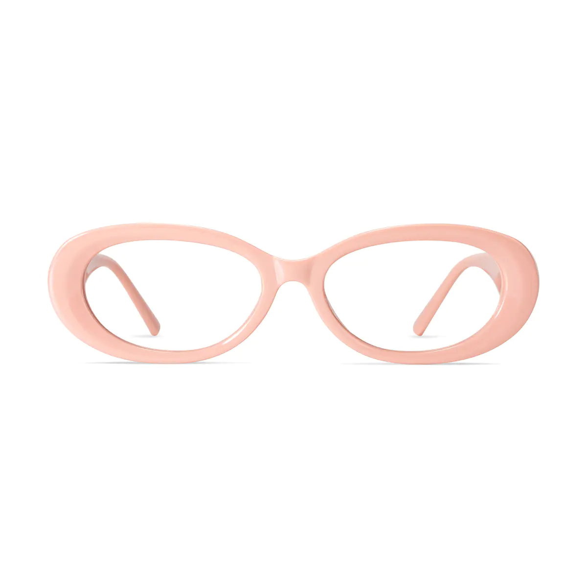 Oval Pink Eyeglasses