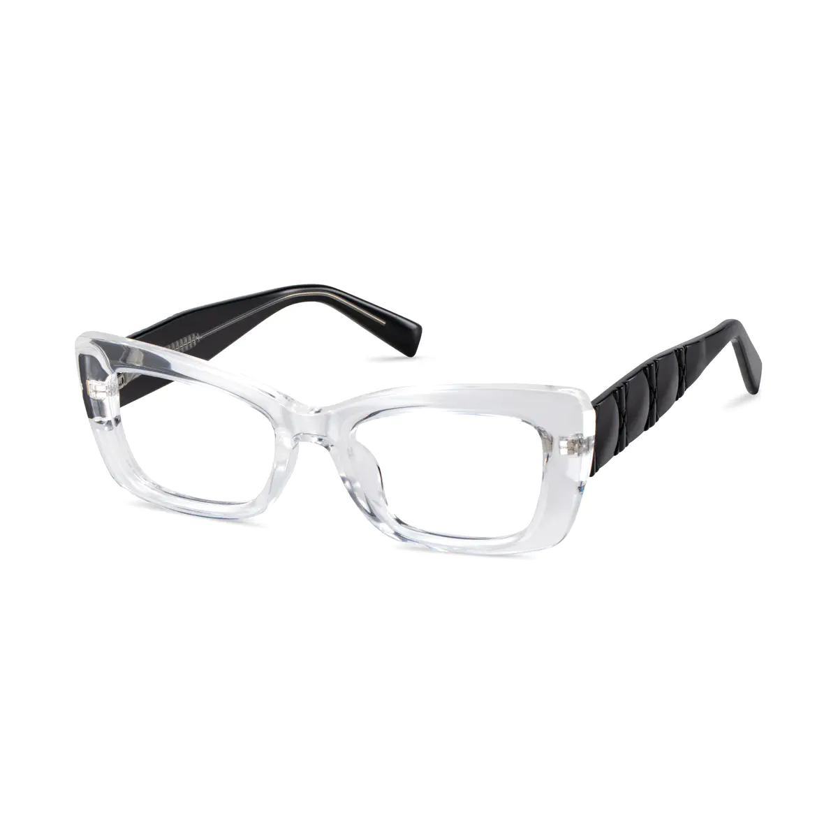 Rectangle Clear Eyeglasses