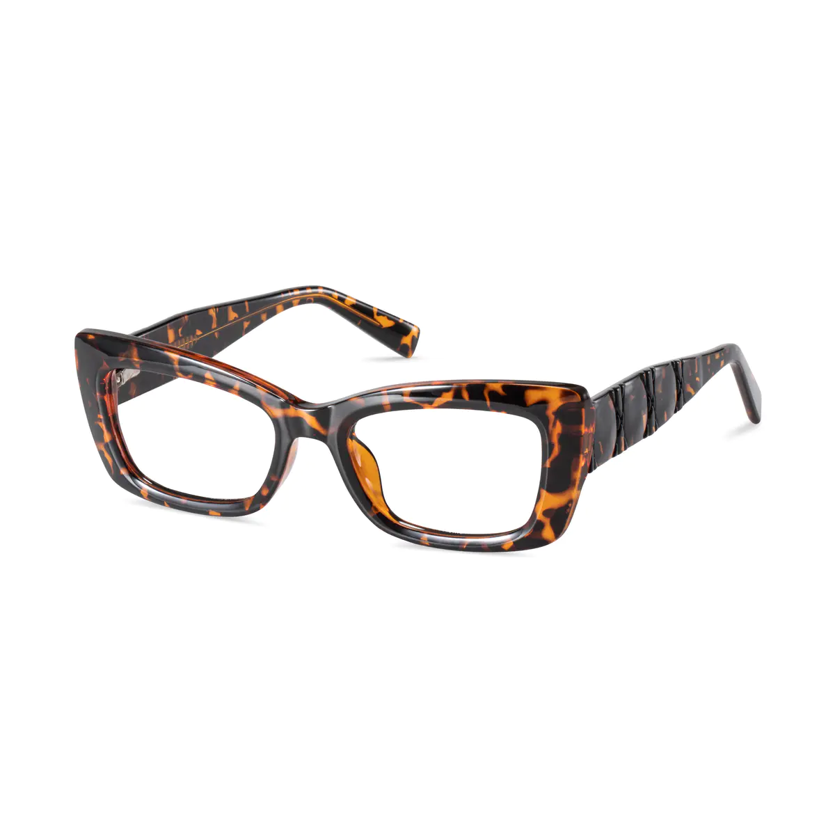 Rectangle Tortoiseshell Eyeglasses