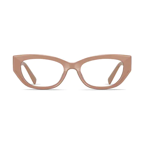 Rectangle Pink Eyeglasses