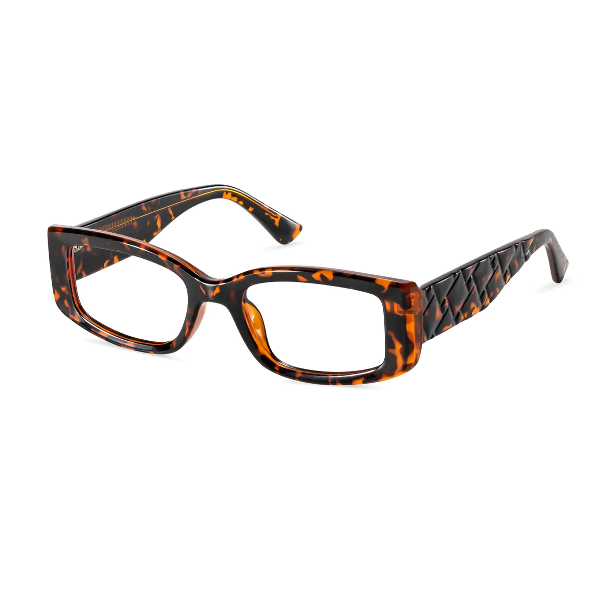 Rectangle Tortoiseshell Eyeglasses