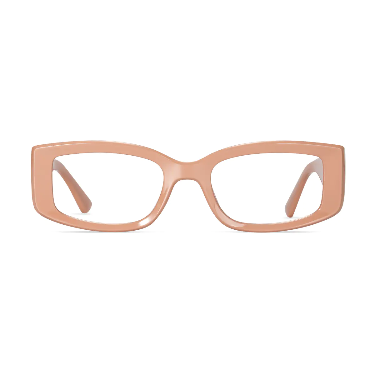 Rectangle Pink Eyeglasses