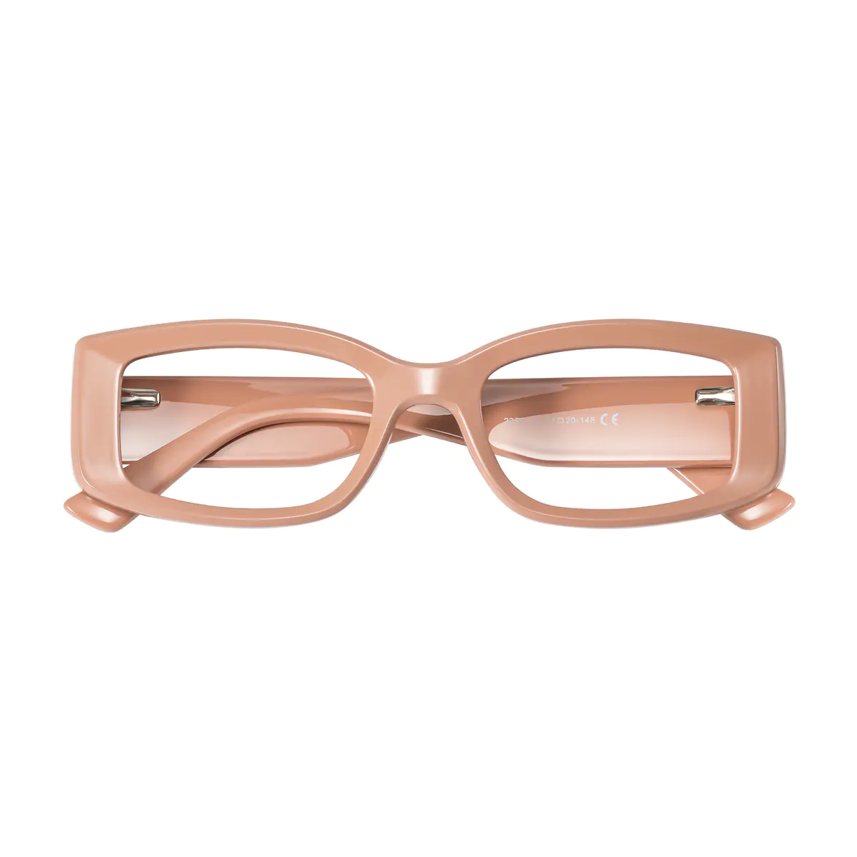 Rectangle Pink Eyeglasses