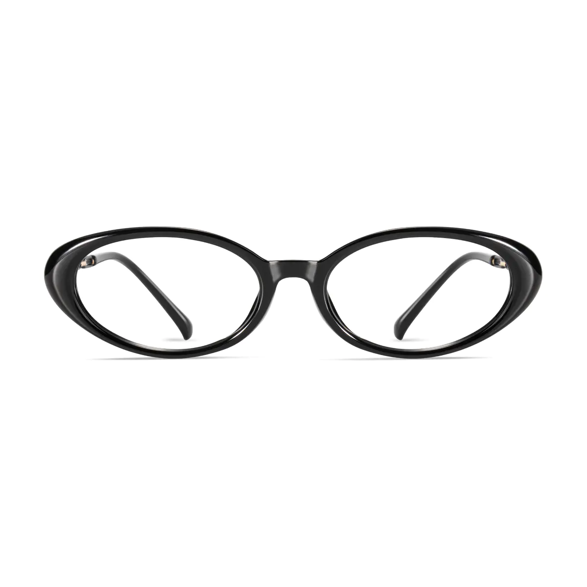 Oval Black Eyeglasses