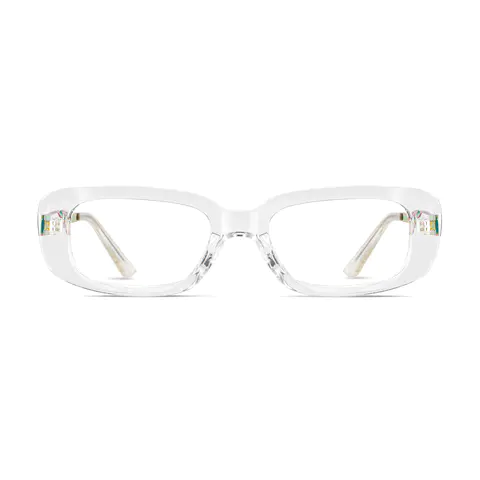 Rectangle Clear Eyeglasses