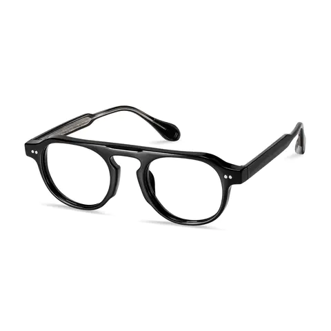 Round Black Eyeglasses