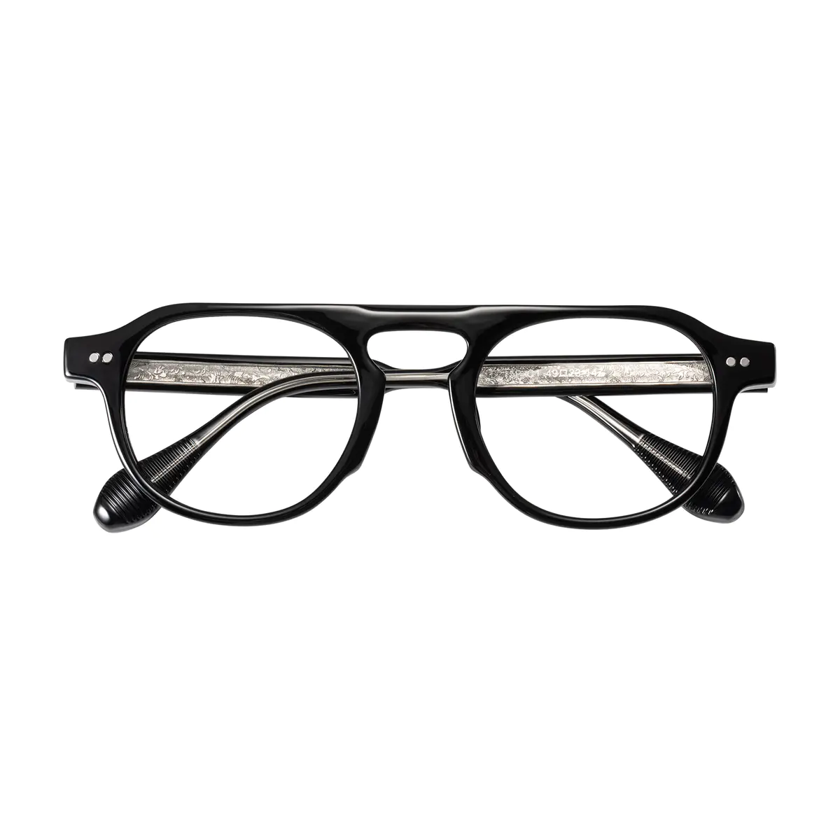 Round Black Eyeglasses