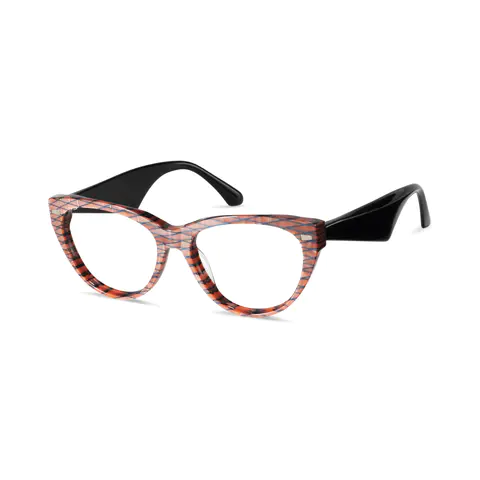 Cat-eye Pink/Blue Eyeglasses