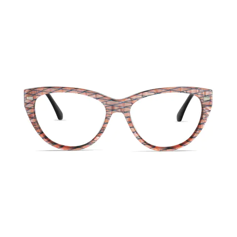 Cat-eye Pink/Blue Eyeglasses