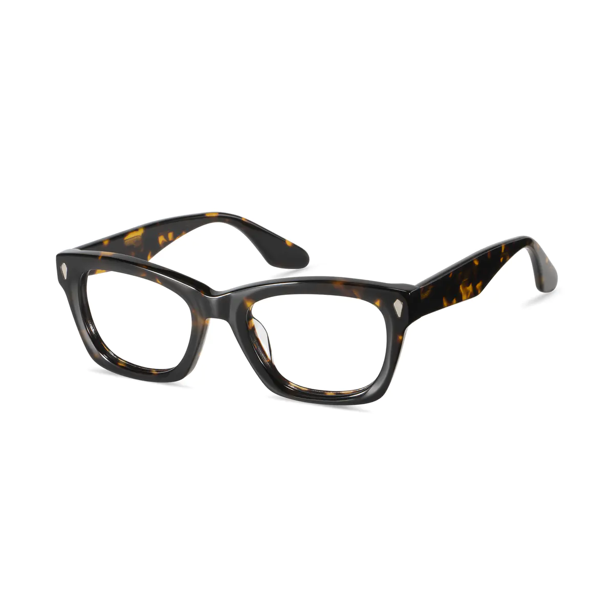 Rectangle Tortoiseshell Eyeglasses
