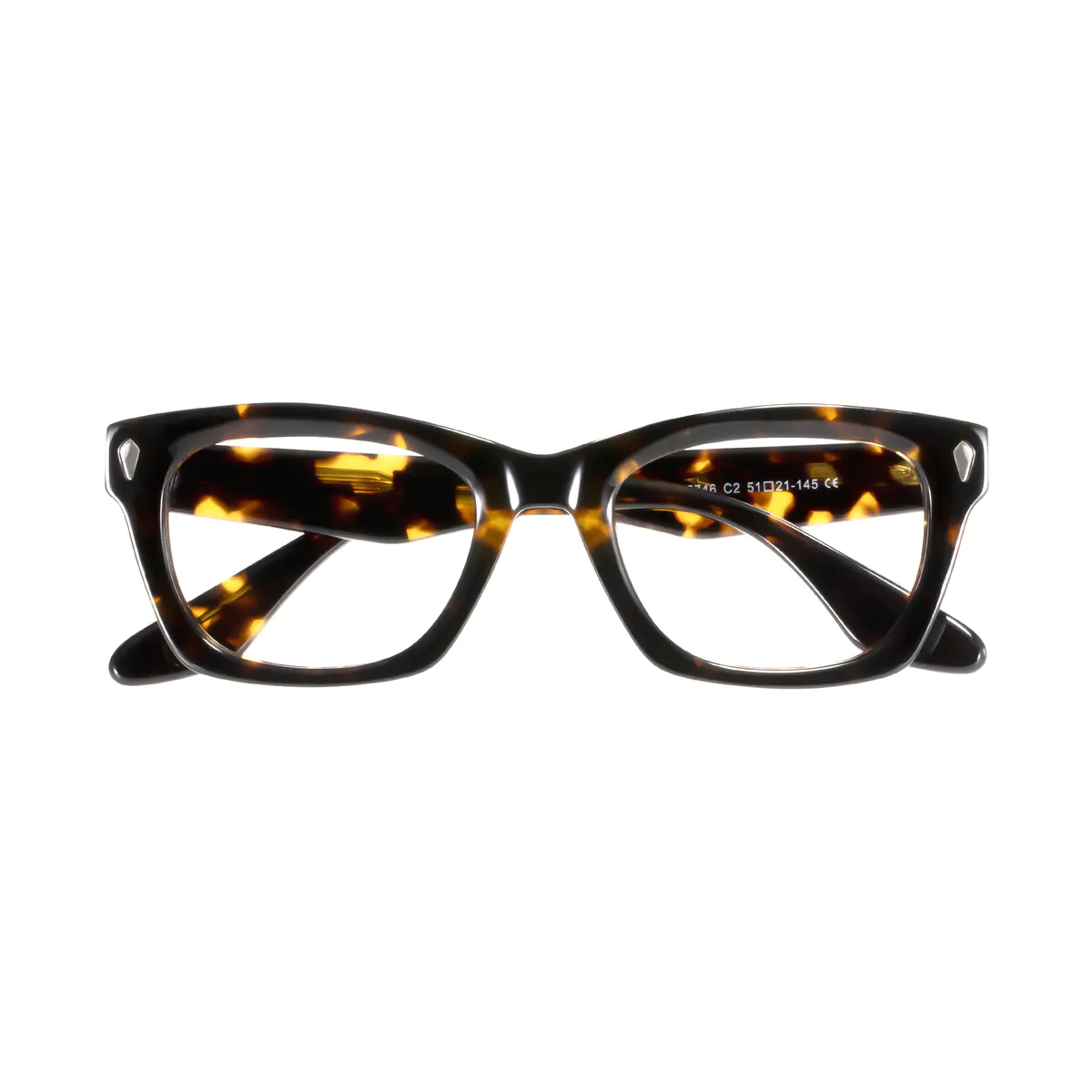 Rectangle Tortoiseshell Eyeglasses