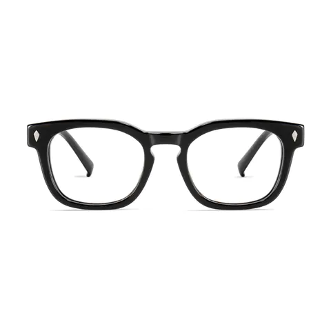 Oval Black Eyeglasses