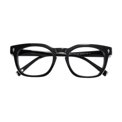 Oval Black Eyeglasses