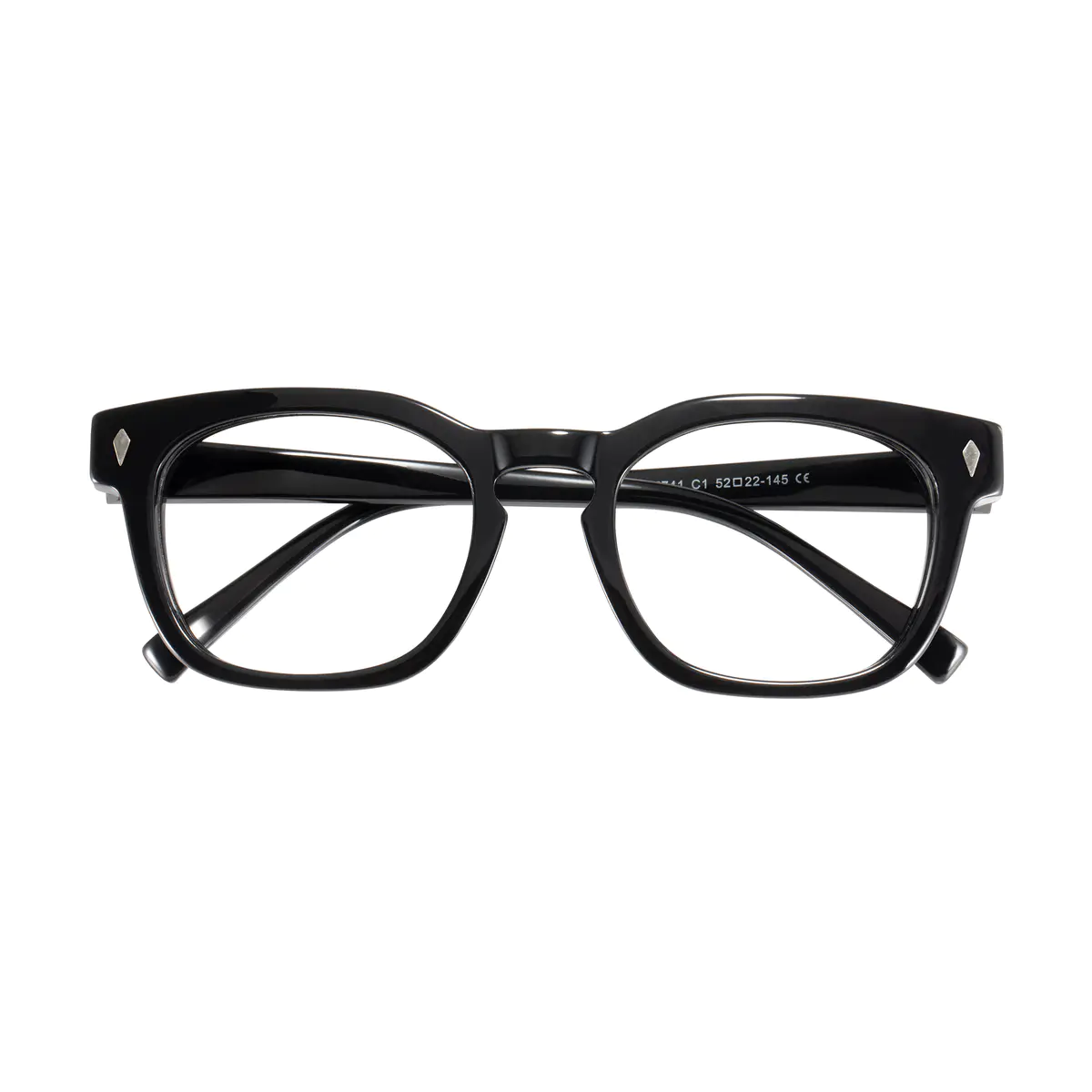 Oval Black Eyeglasses