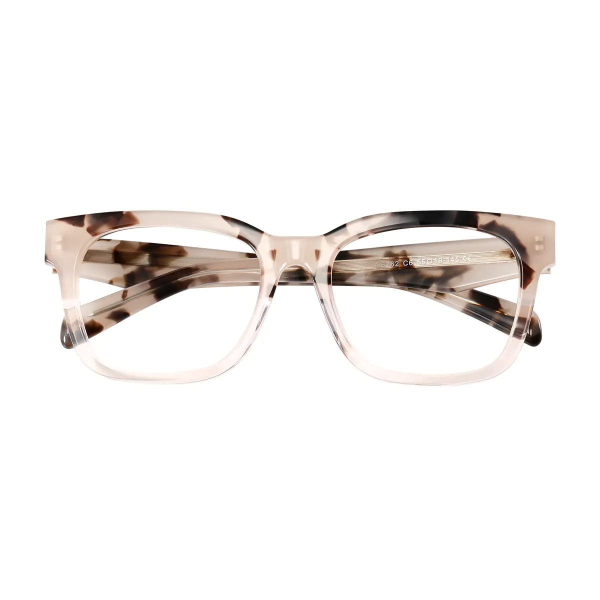 Rectangle Tortoiseshell/Pink Eyeglasses