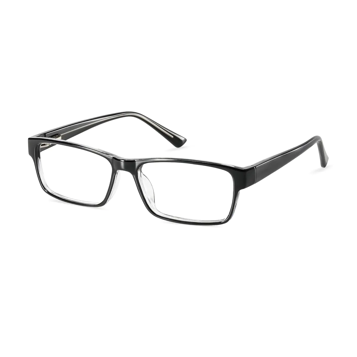 Rectangle Black/Clear Eyeglasses