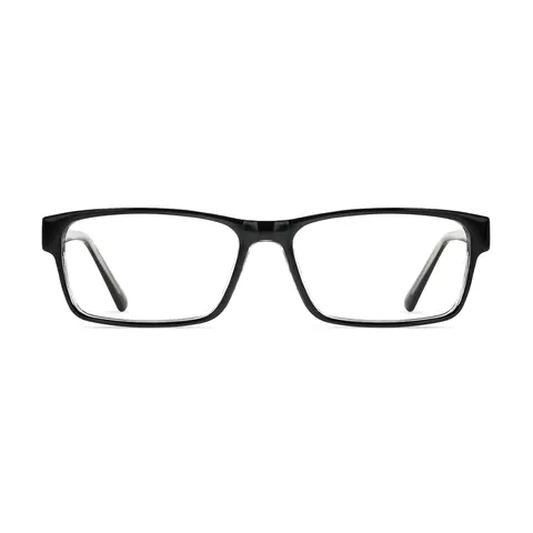 Rectangle Black/Clear Eyeglasses