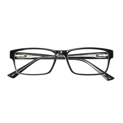 Rectangle Black/Clear Eyeglasses