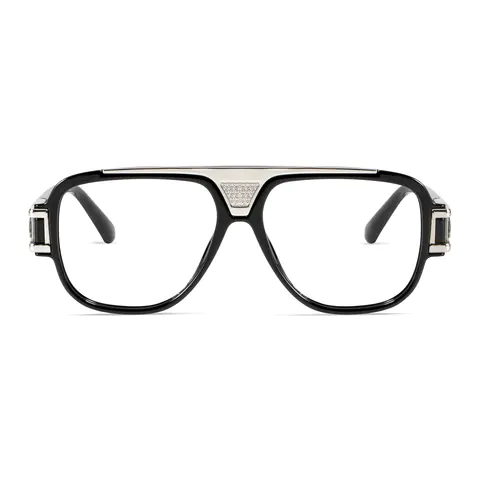 Aviator Black Eyeglasses