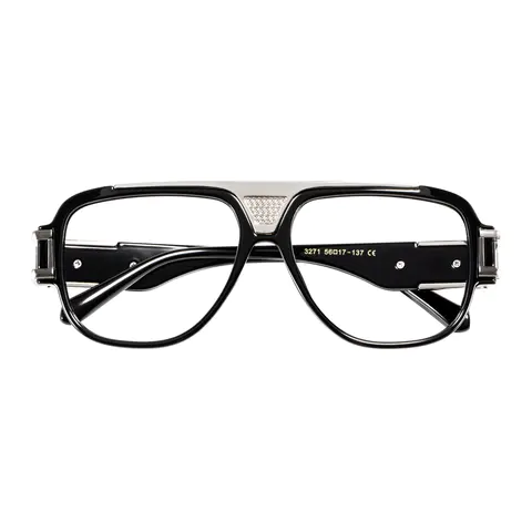 Aviator Black Eyeglasses