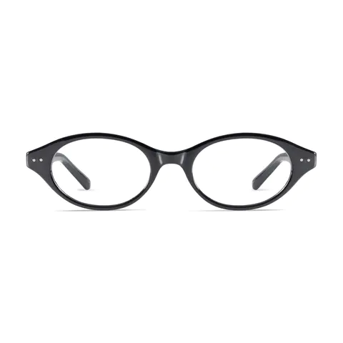 Oval Black Eyeglasses