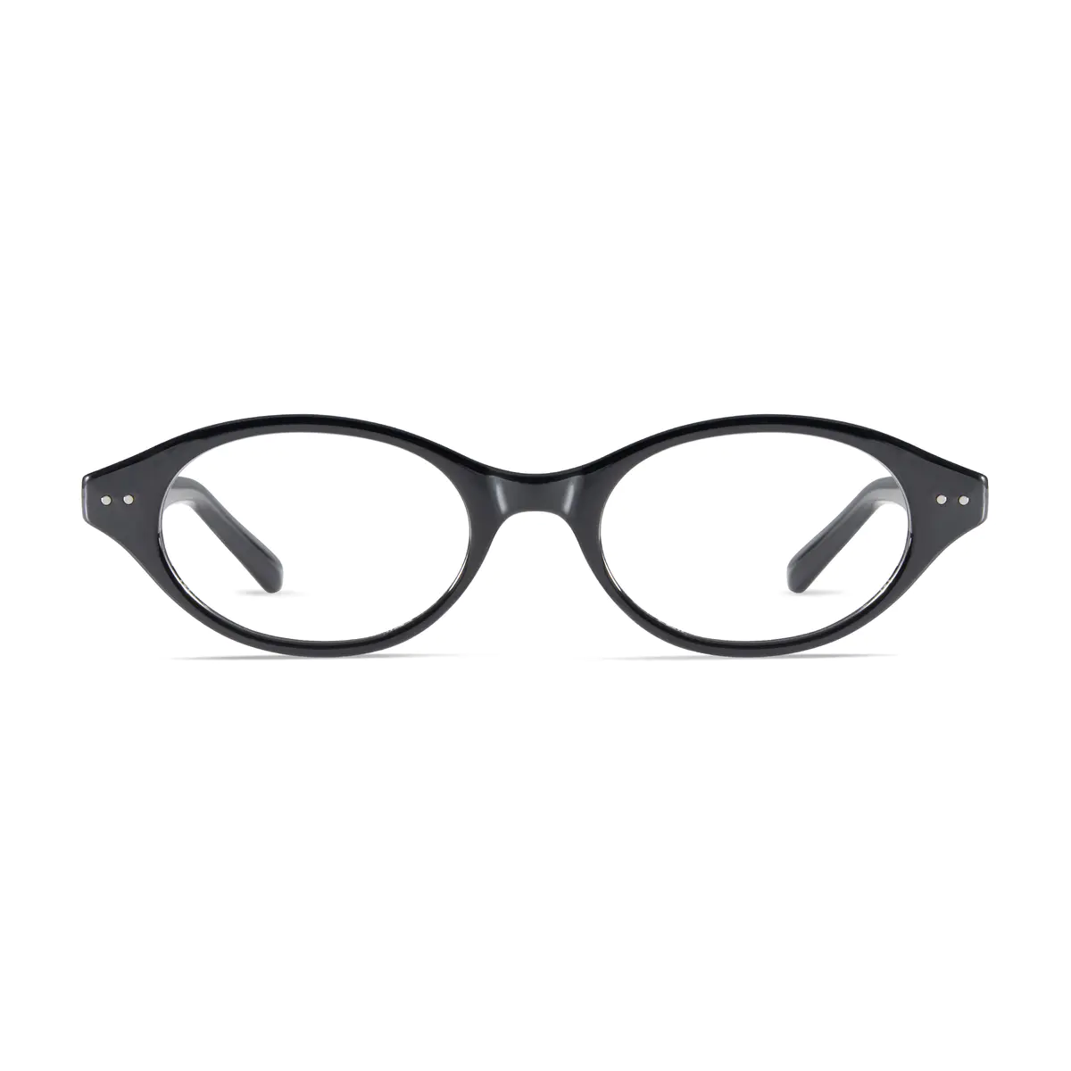Oval Black Eyeglasses
