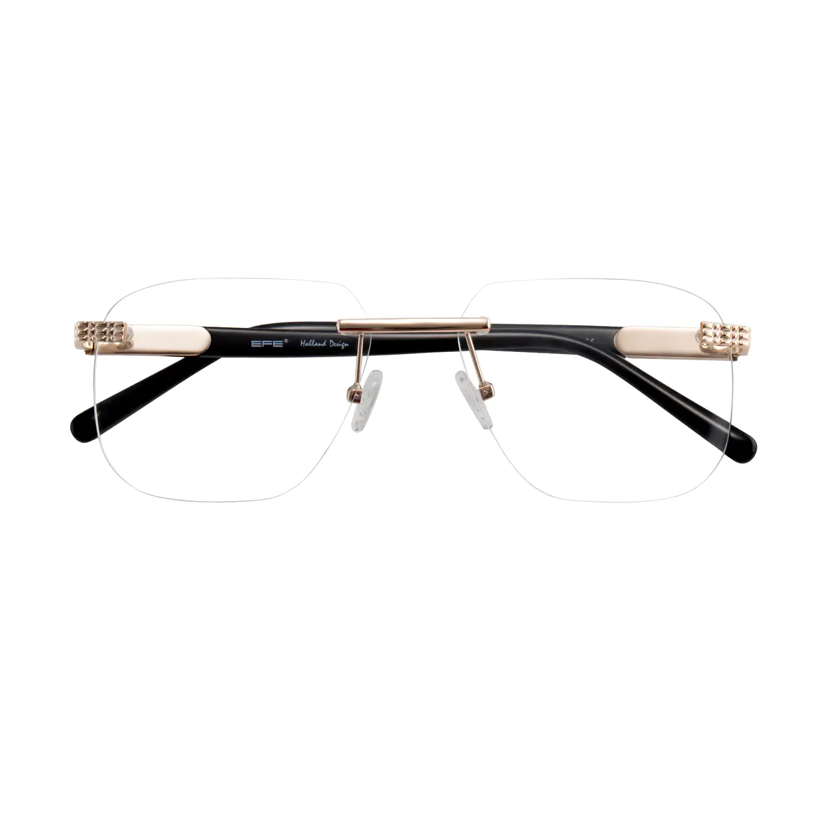 Rectangle Gold Eyeglasses