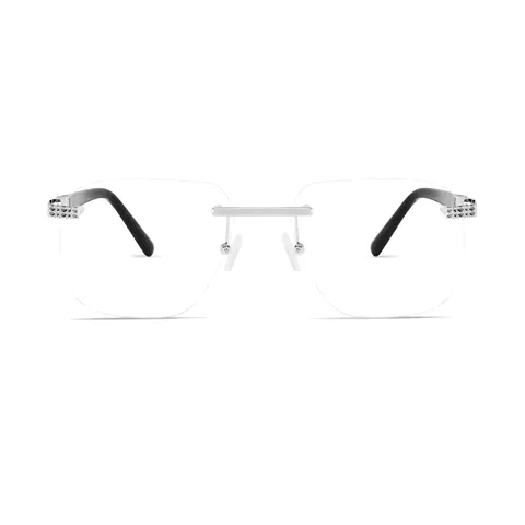 Rectangle Silver Eyeglasses