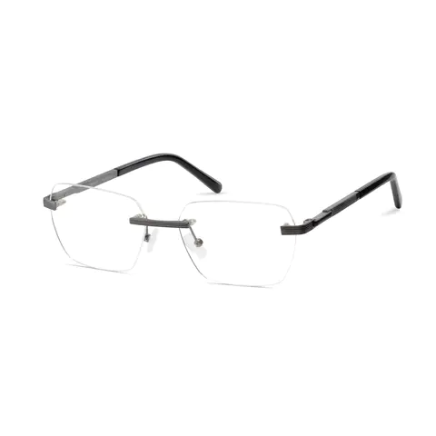 Rectangle Grey Eyeglasses
