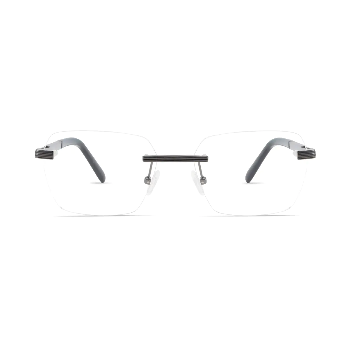 Rectangle Grey Eyeglasses