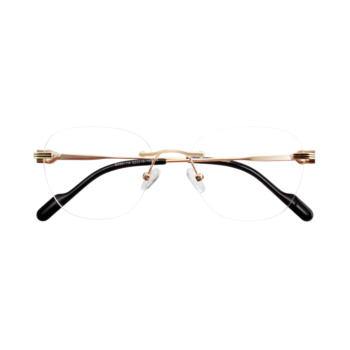 Oval Gold Eyeglasses