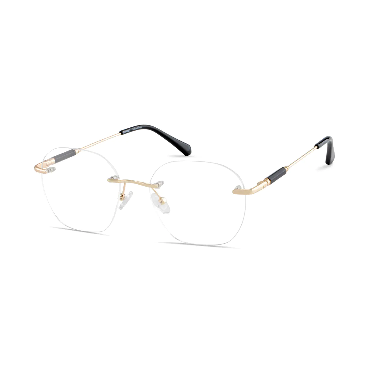 Square Gold Eyeglasses