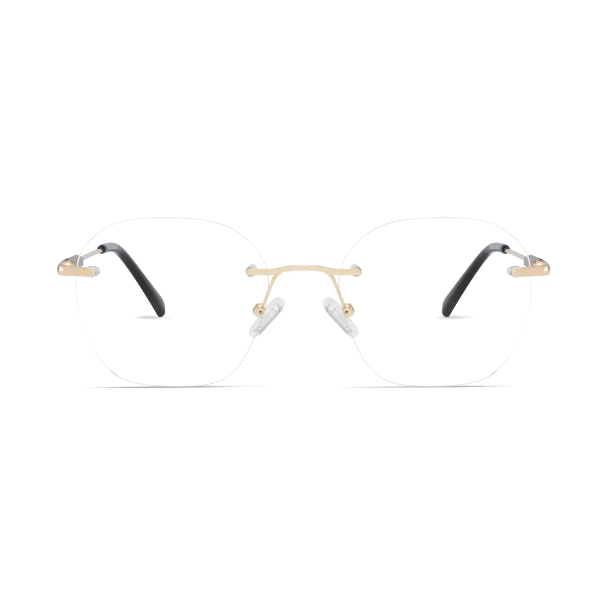 Square Gold Eyeglasses