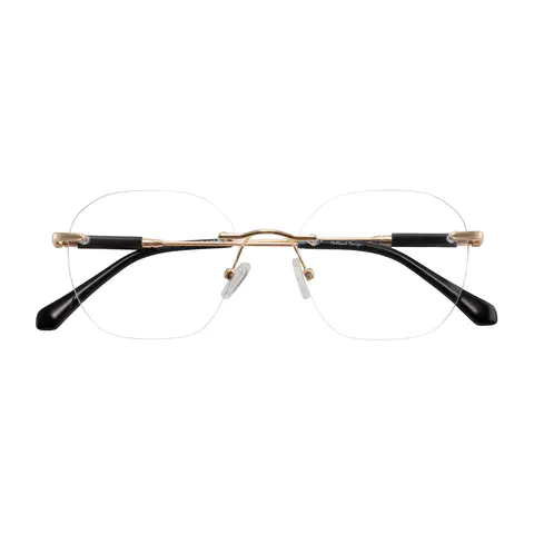 Square Gold Eyeglasses