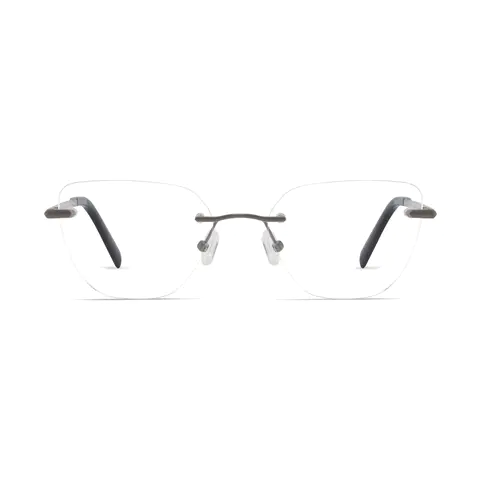 Cat-eye Grey Eyeglasses