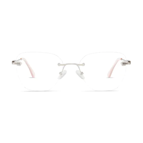 Square Pink Eyeglasses