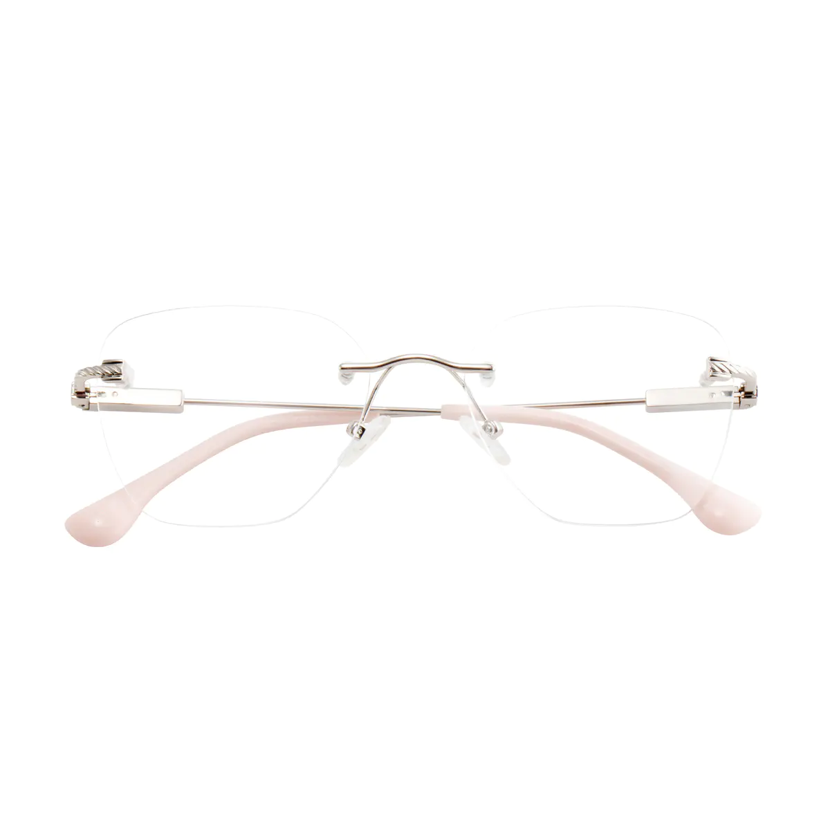 Square Pink Eyeglasses