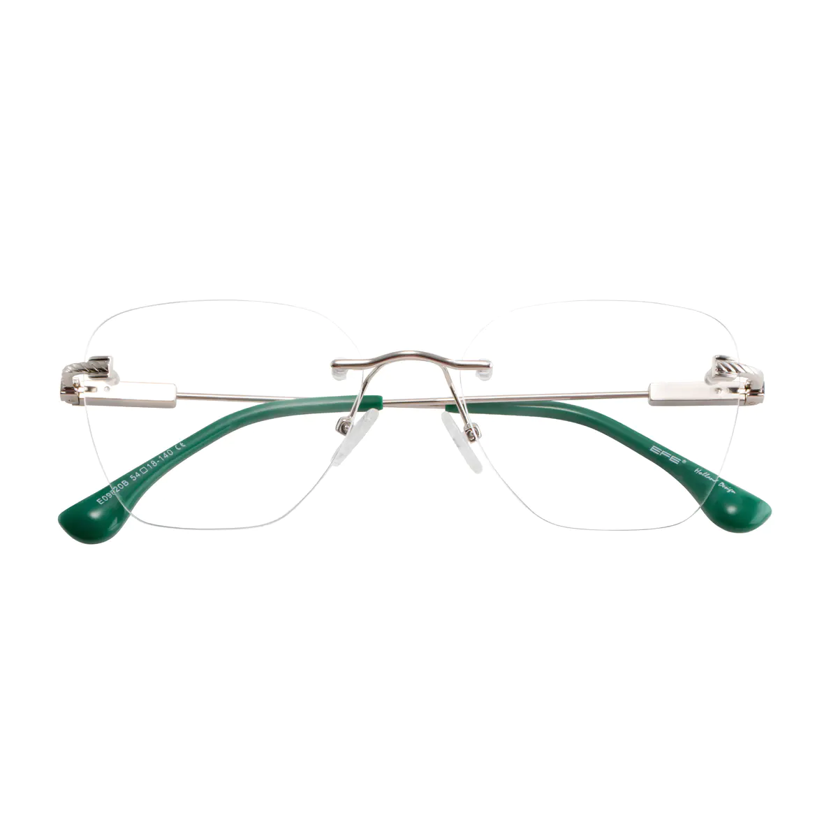 Square Green Eyeglasses