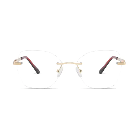 Square Red Eyeglasses