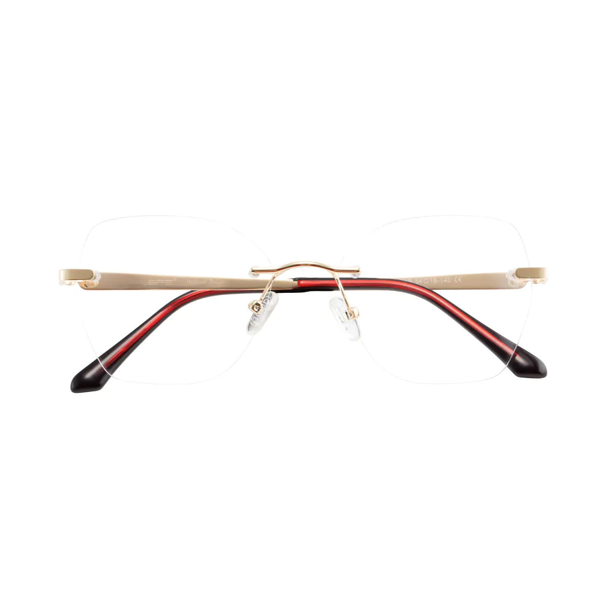 Square Red Eyeglasses
