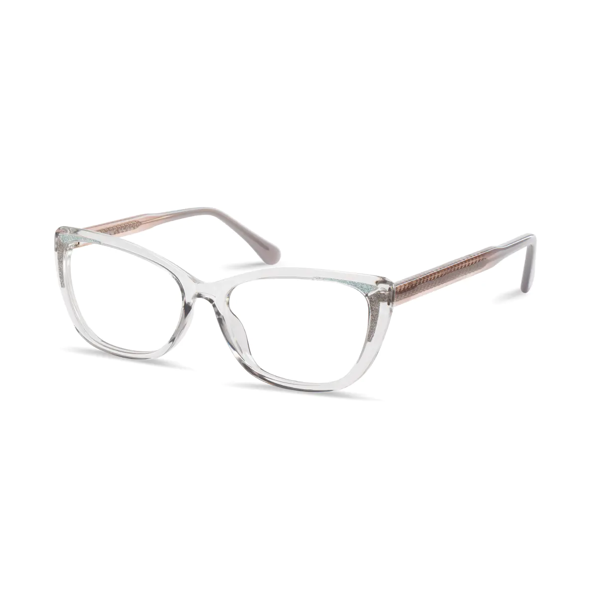 Cat-eye Grey Eyeglasses