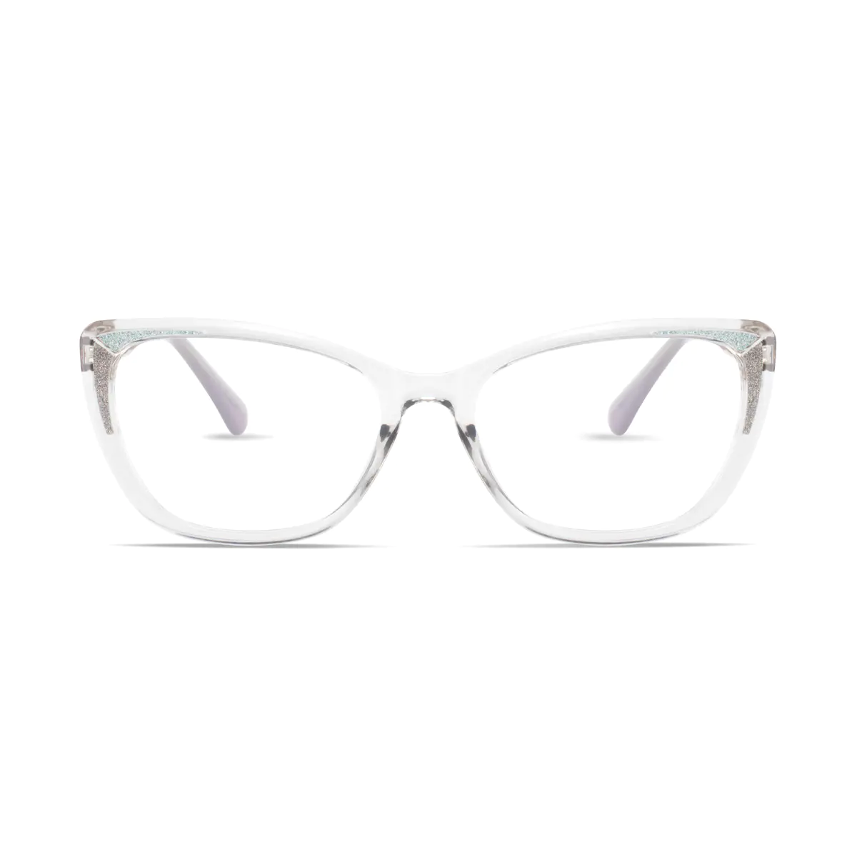 Cat-eye Grey Eyeglasses