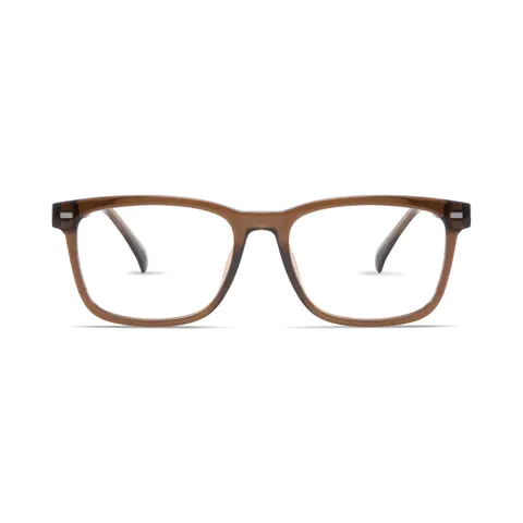 Square Brown Eyeglasses