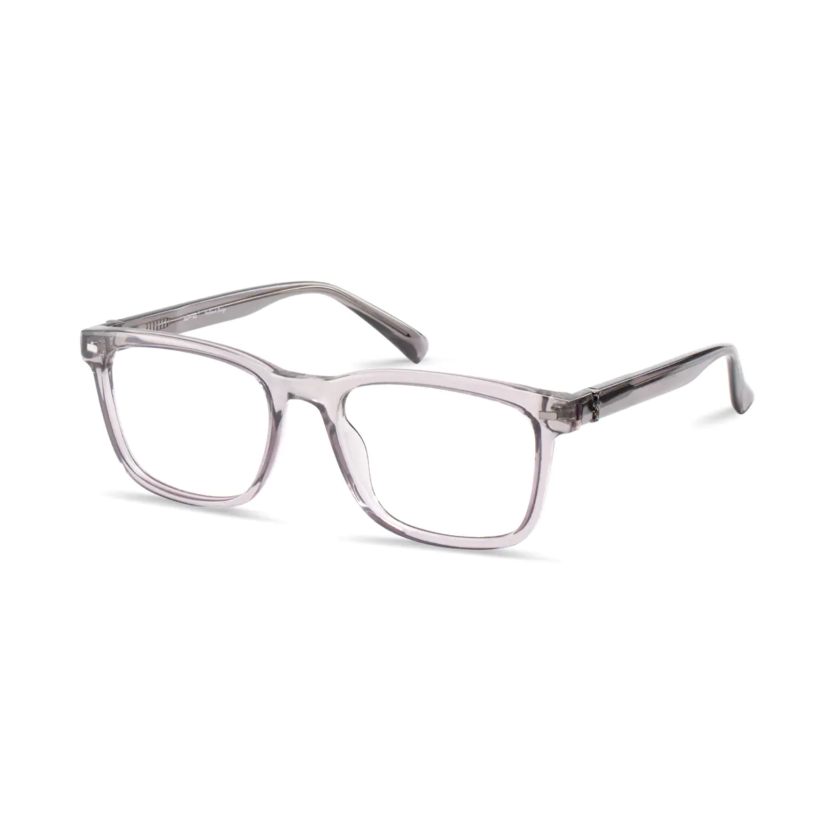Square Grey Eyeglasses