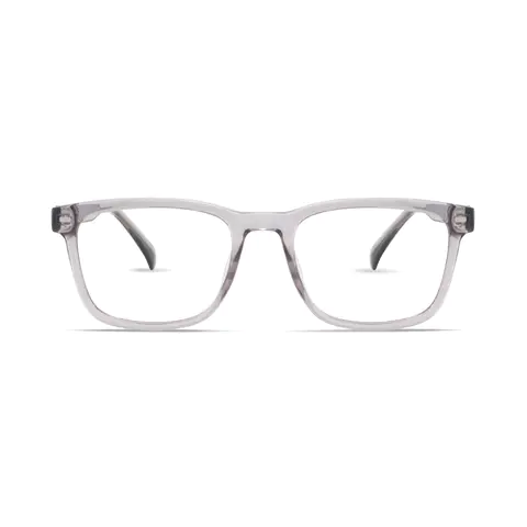 Square Grey Eyeglasses