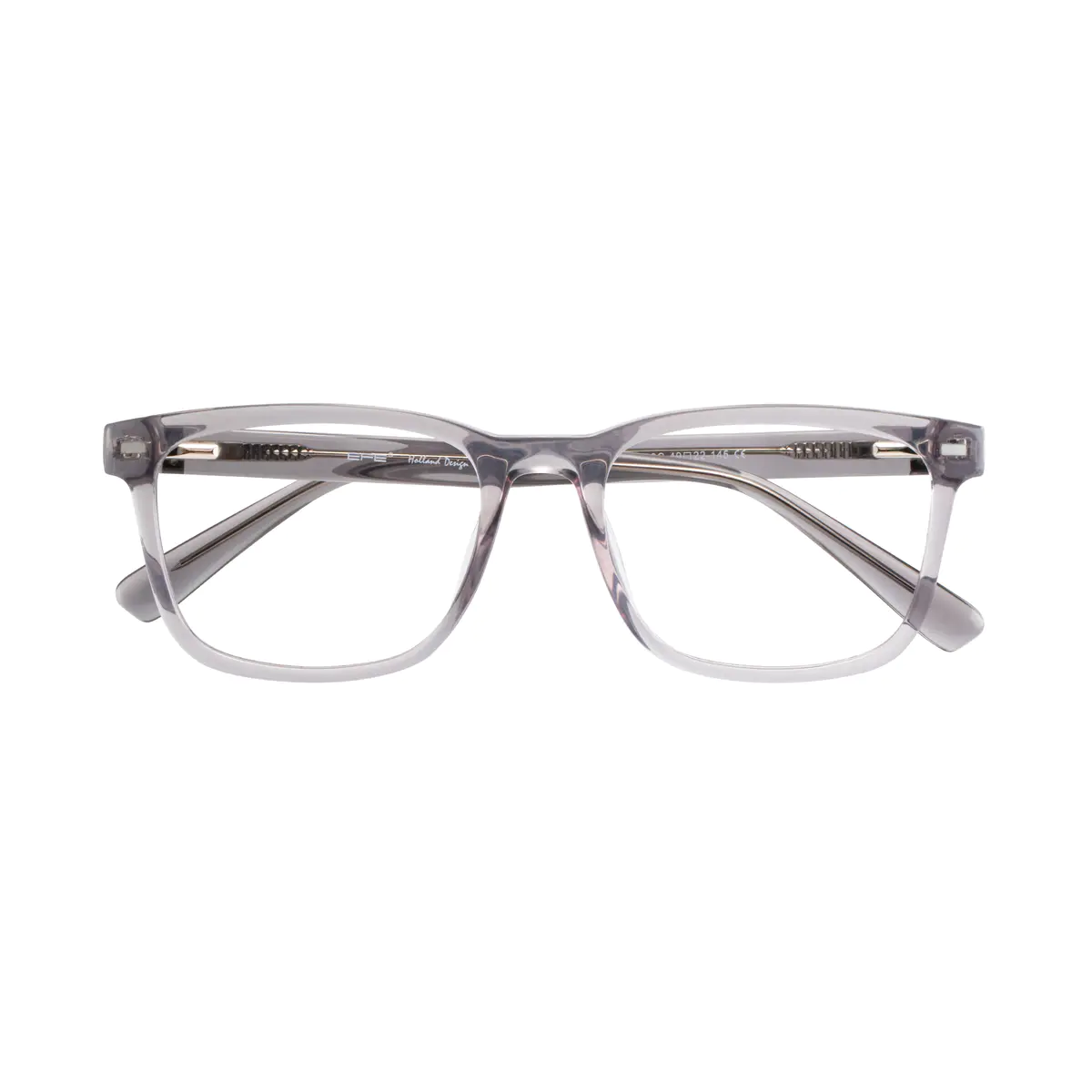 Square Grey Eyeglasses