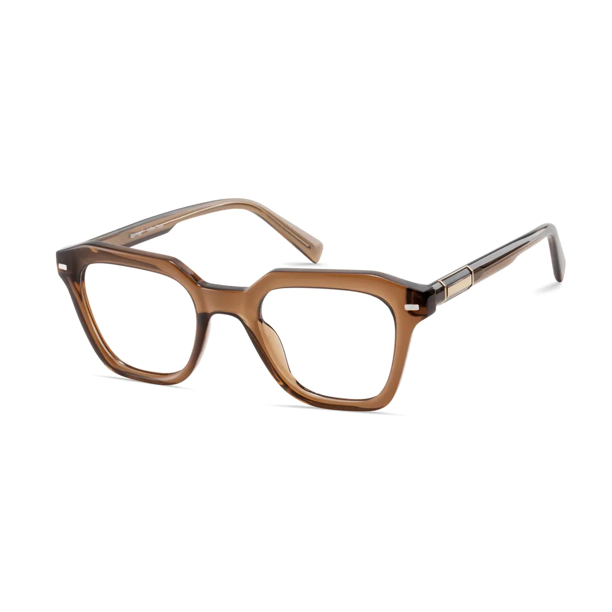Square Brown Eyeglasses