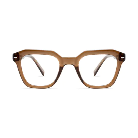 Square Brown Eyeglasses