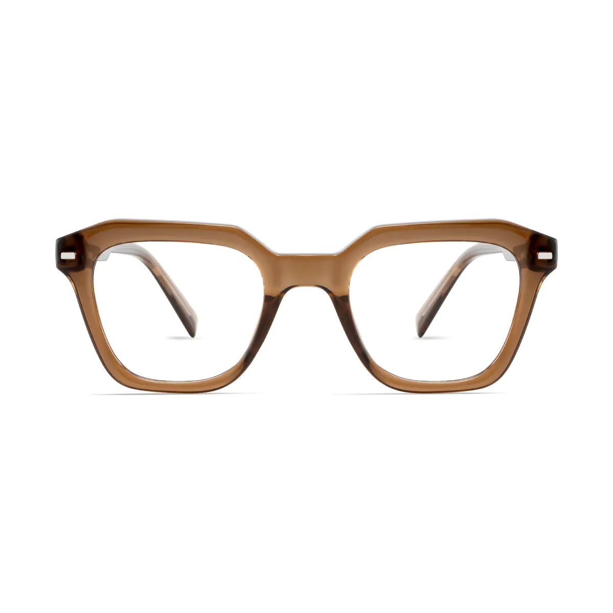 Square Brown Eyeglasses