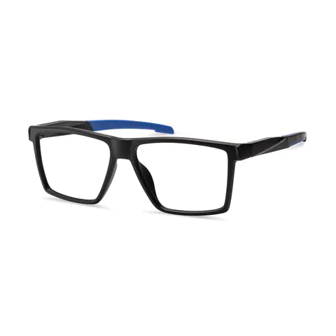 Rectangle Blue Eyeglasses